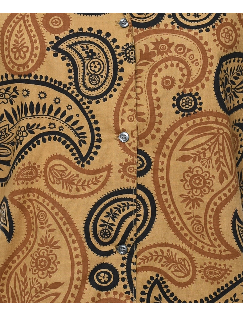 Paisley Print Shirt - L