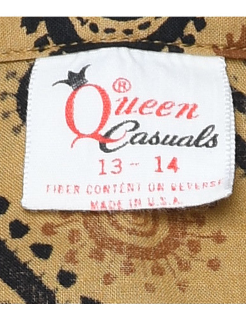 Paisley Print Shirt - L