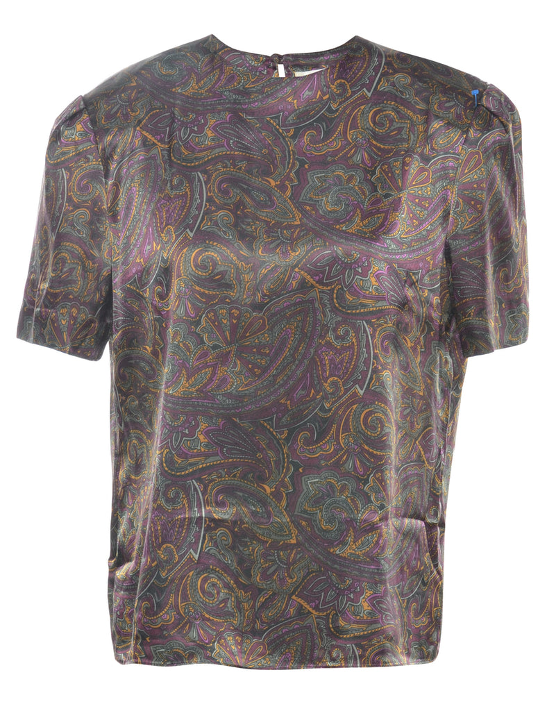 Paisley Printed Top - L