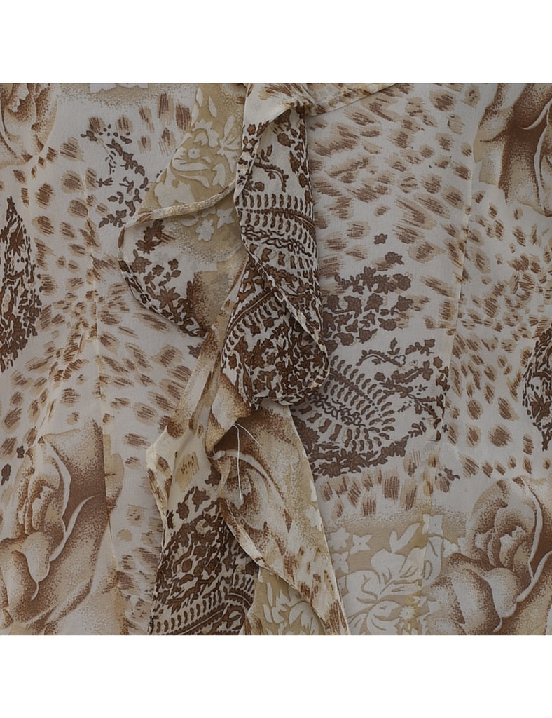 Paisley Y2K Frilly Blouse - S