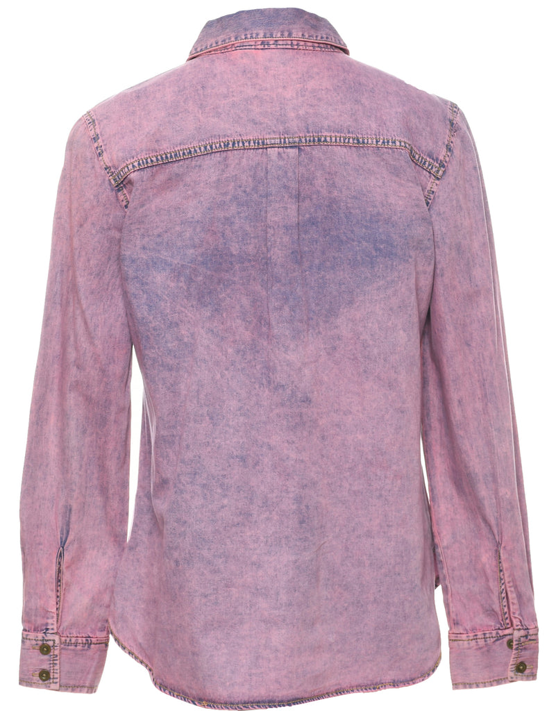 Pale Pink Denim Shirt - M