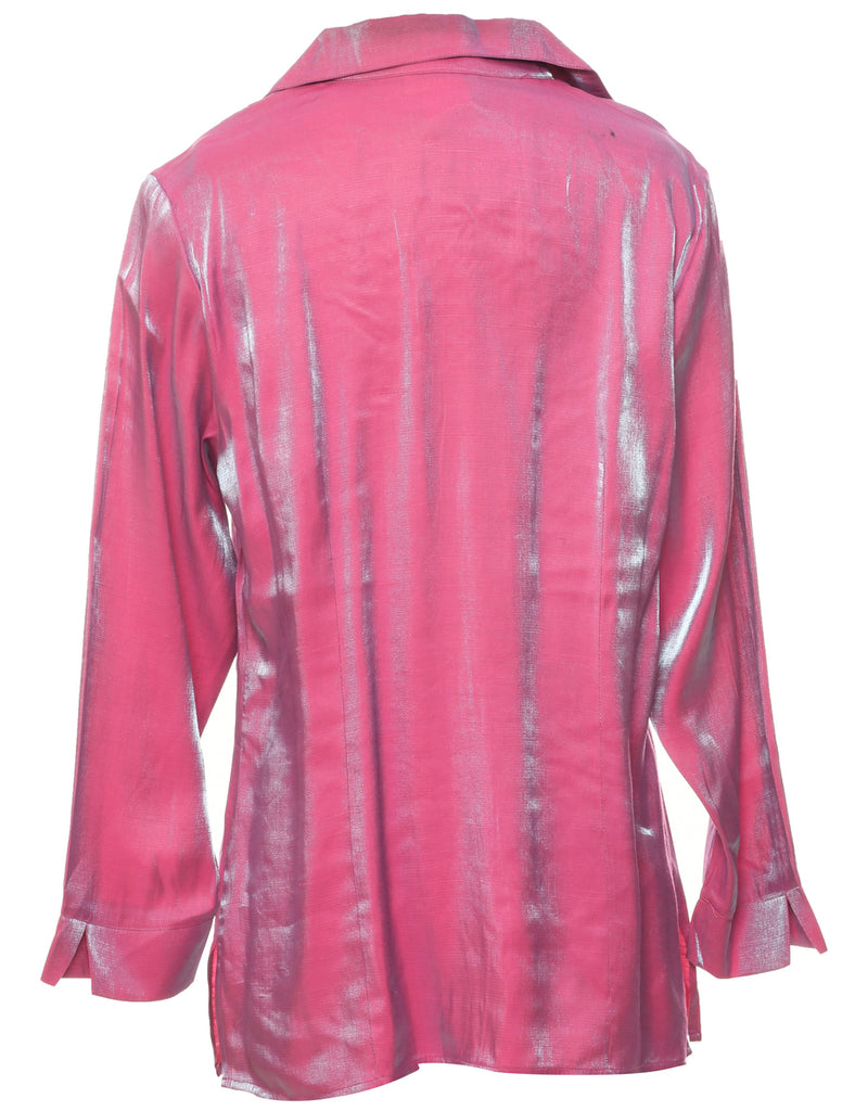 Pale Pink Evening Blouse - L