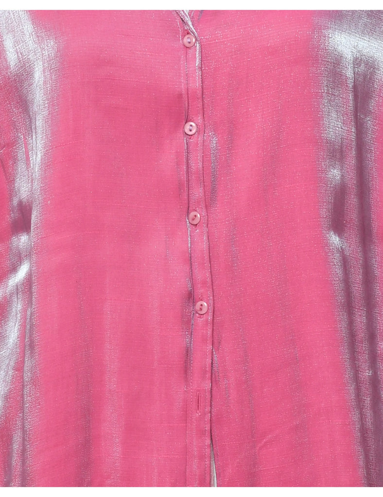 Pale Pink Evening Blouse - L