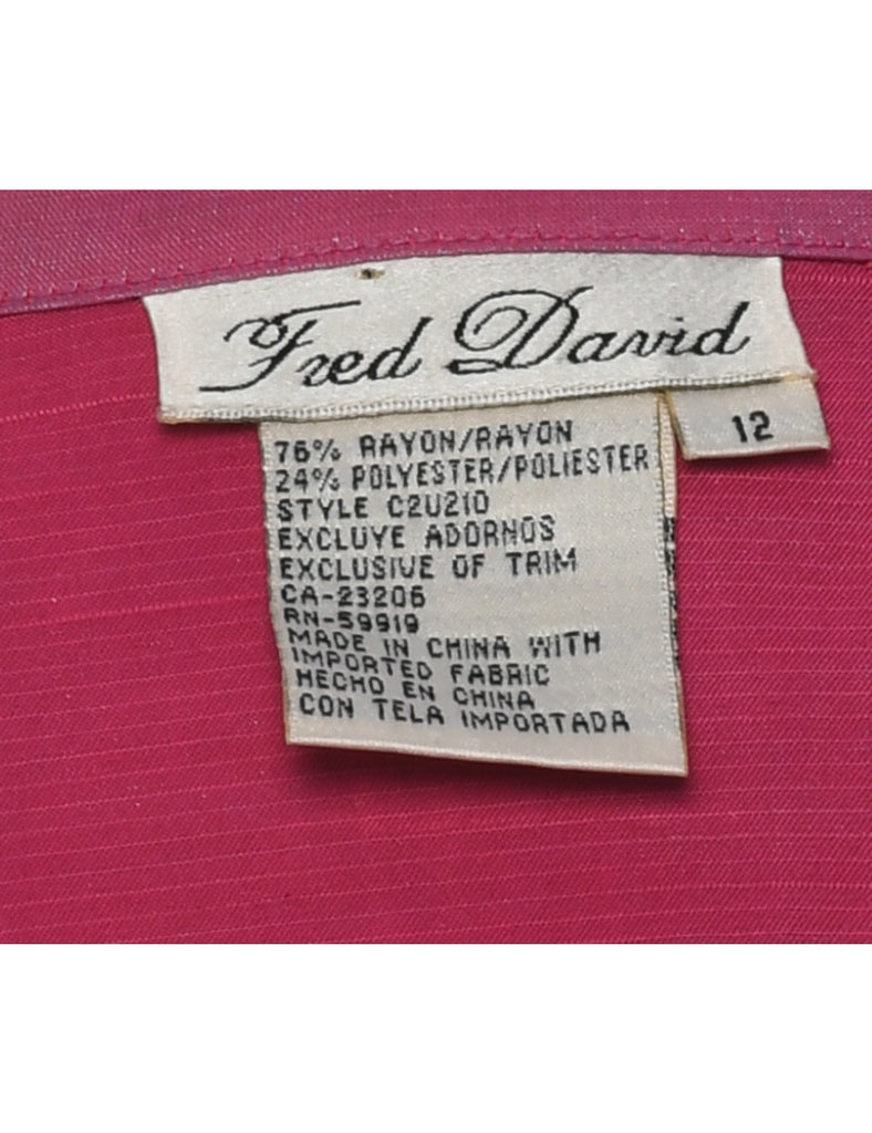 Pale Pink Evening Blouse - L