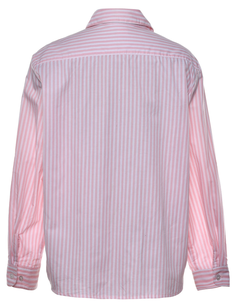 Pale Pink Striped Shirt - L