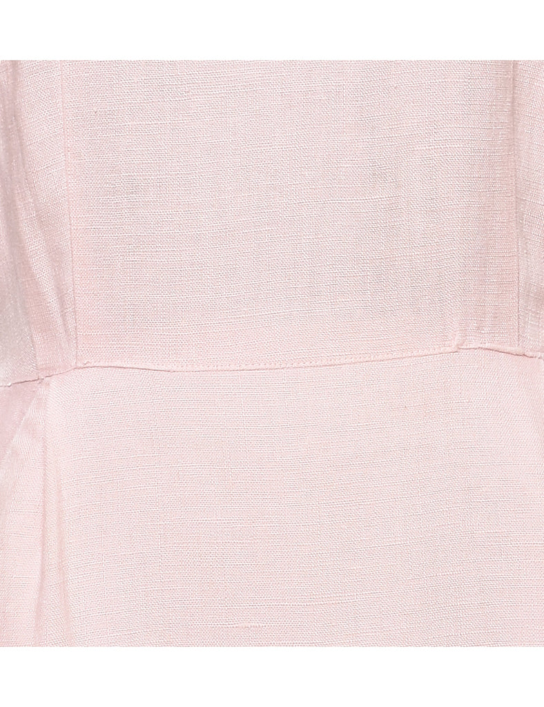 Pale Pink Vintage Dress - M