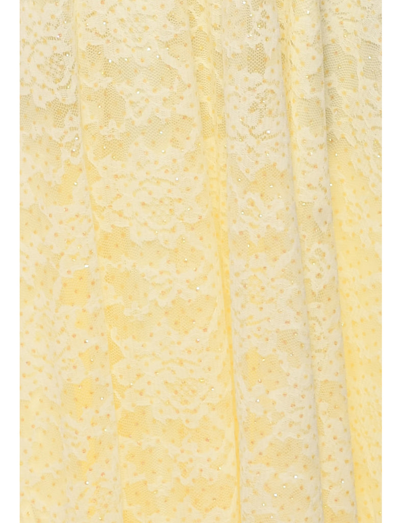 Pale Yellow Evening Dress - S