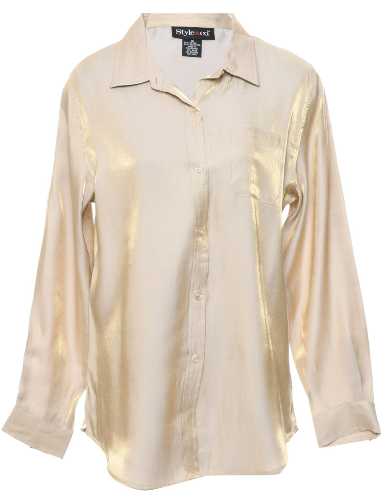 Pale Yellow Evening Shirt - L