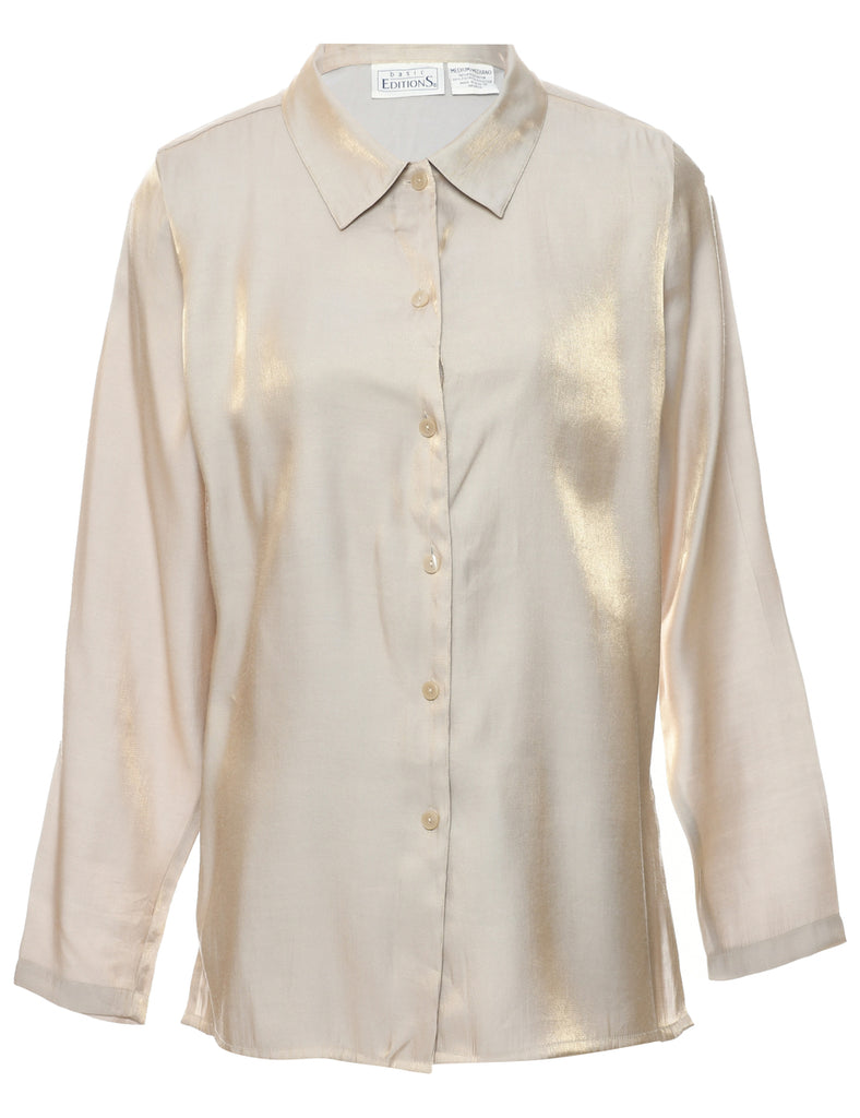 Pale Yellow Evening Shirt - M