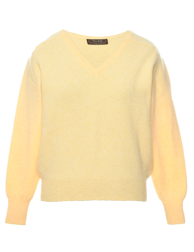 Pale Yellow Jumper - L