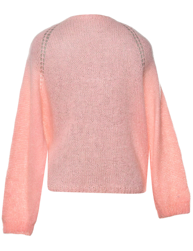 Pastel Peach Cardigan - L