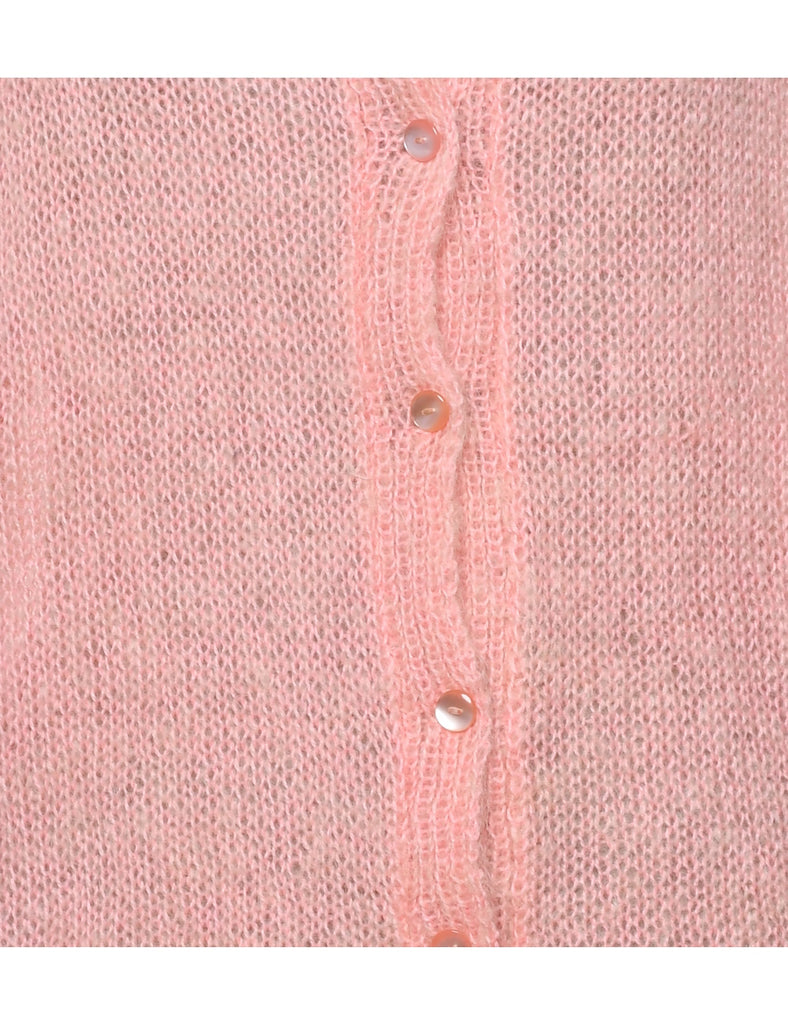 Pastel Peach Cardigan - L