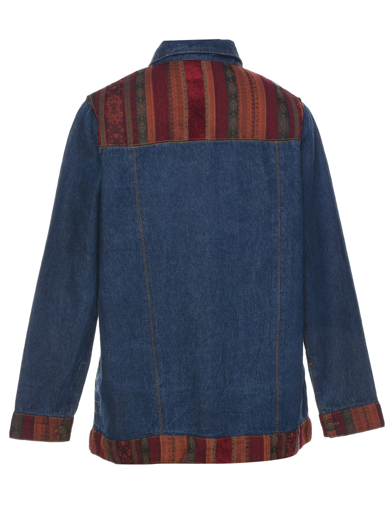 Patchwork Denim Jacket - L