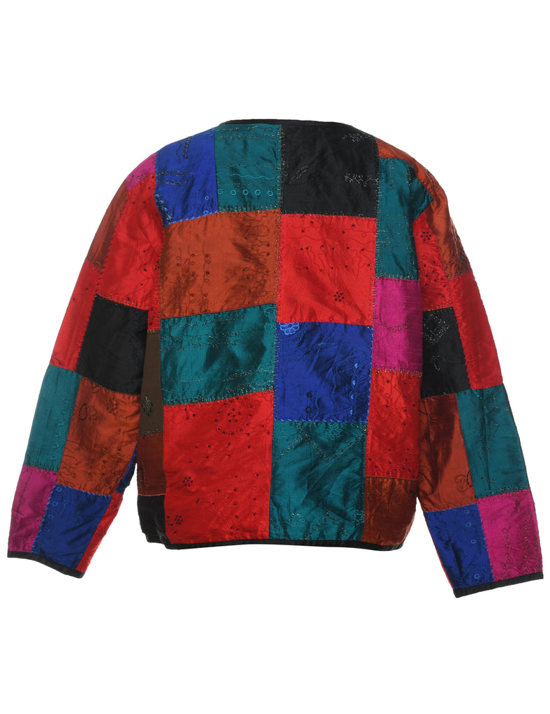 Patchwork Multi-Colour Tapestry Jacket - L