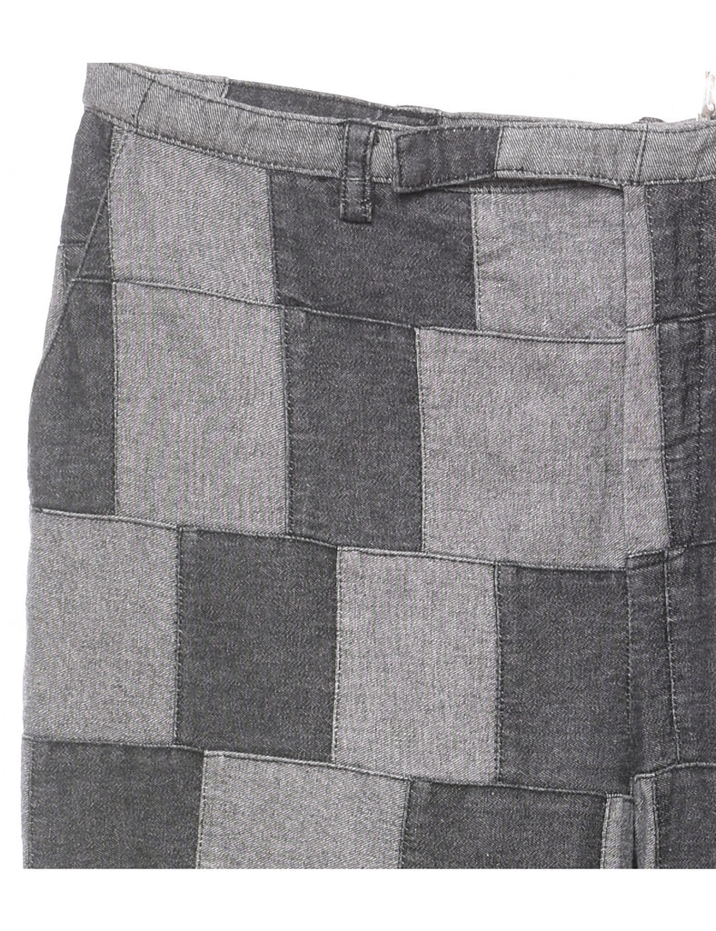 Patchwork Tapered Jeans - W31 L32