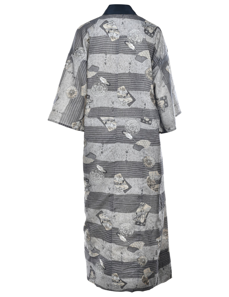 Pattern Full Length Kimono - L
