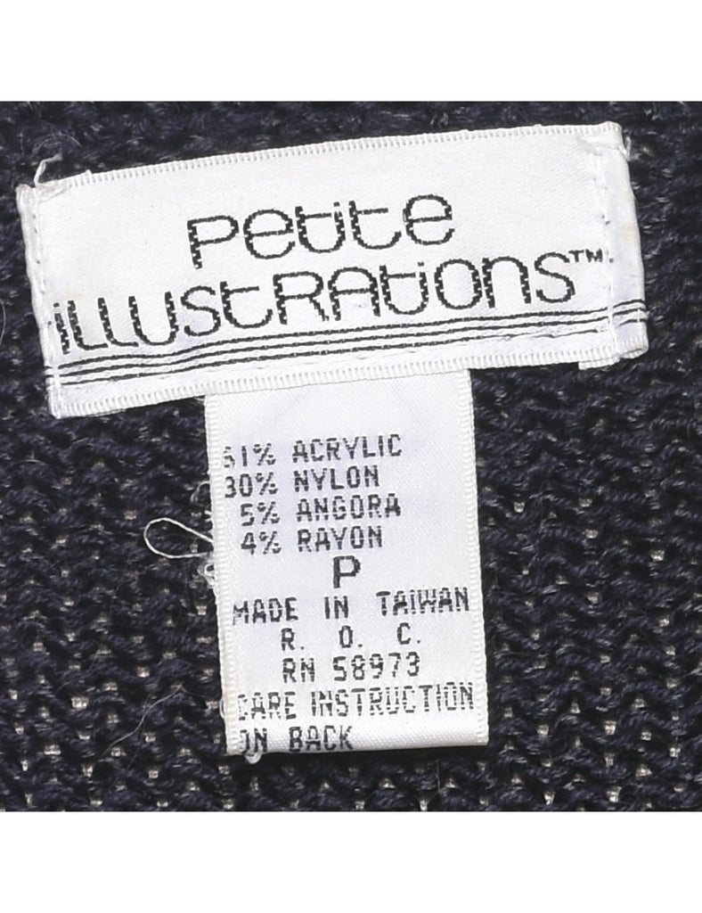 Patterned Beaded Jumper - M