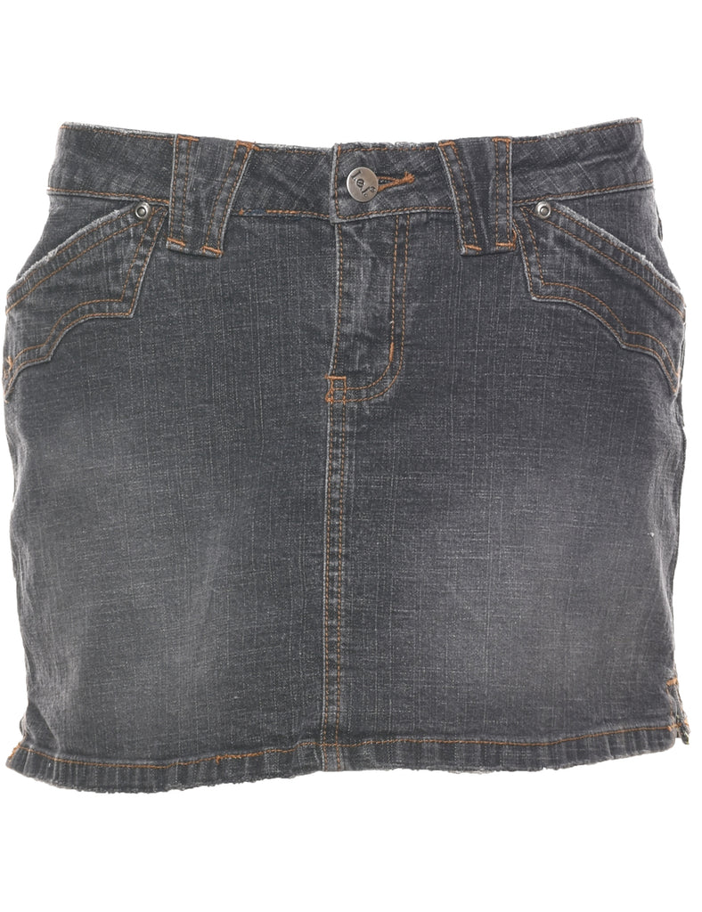 Pencil Shape Denim Skirt - M