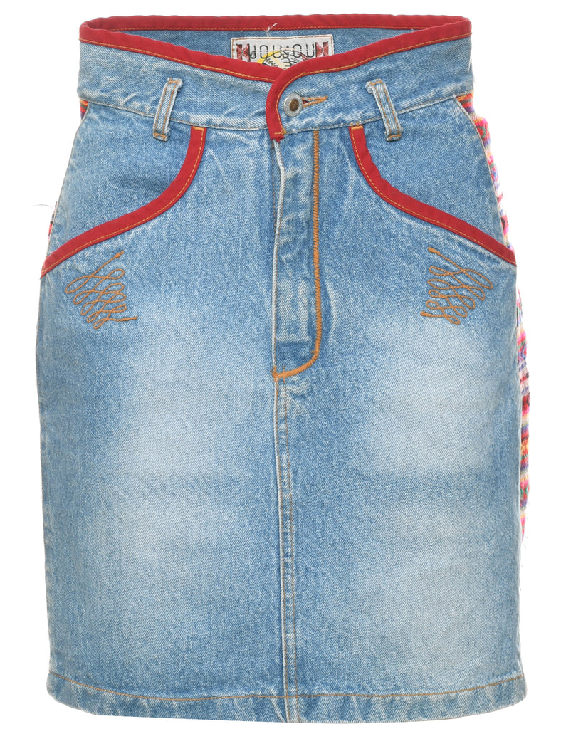 Pencil Shape Denim Skirt - XS