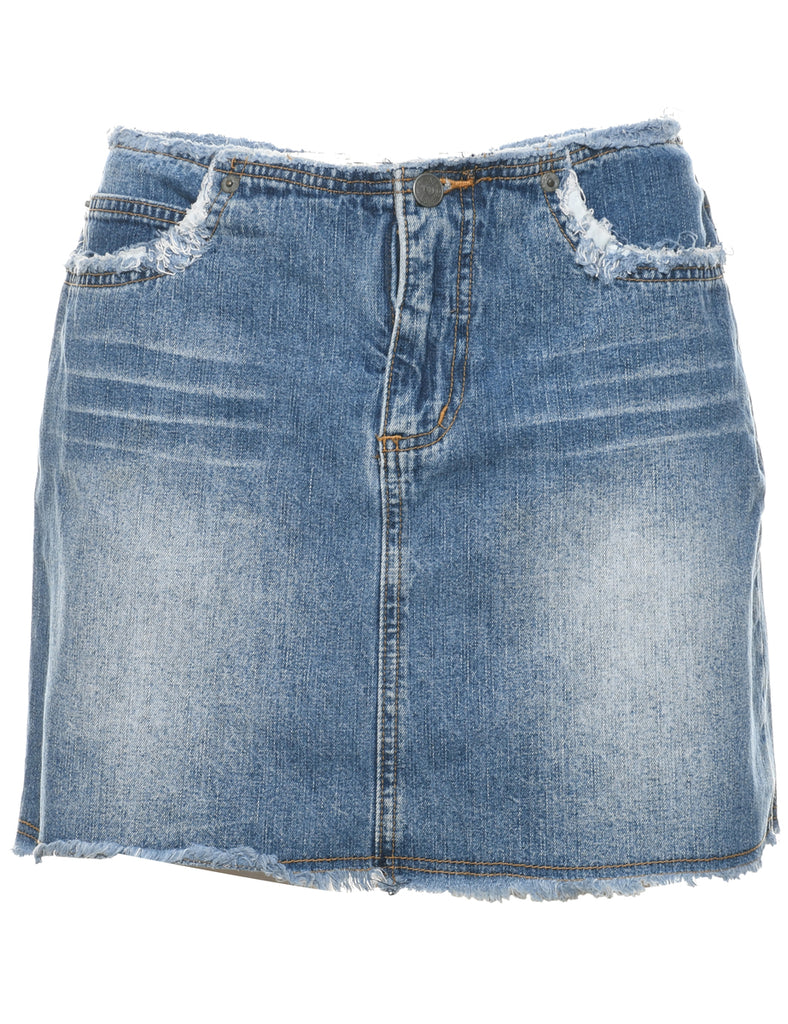 Pencil Shape Denim Skirt - M