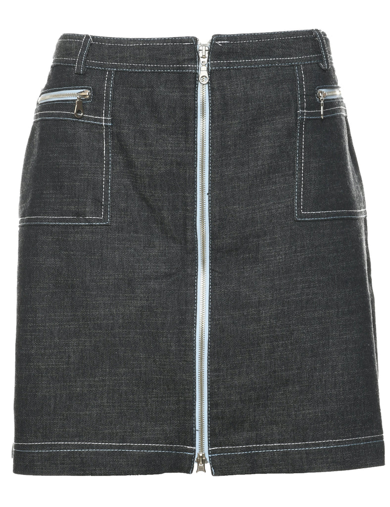 Pencil Shape Denim Skirt - M