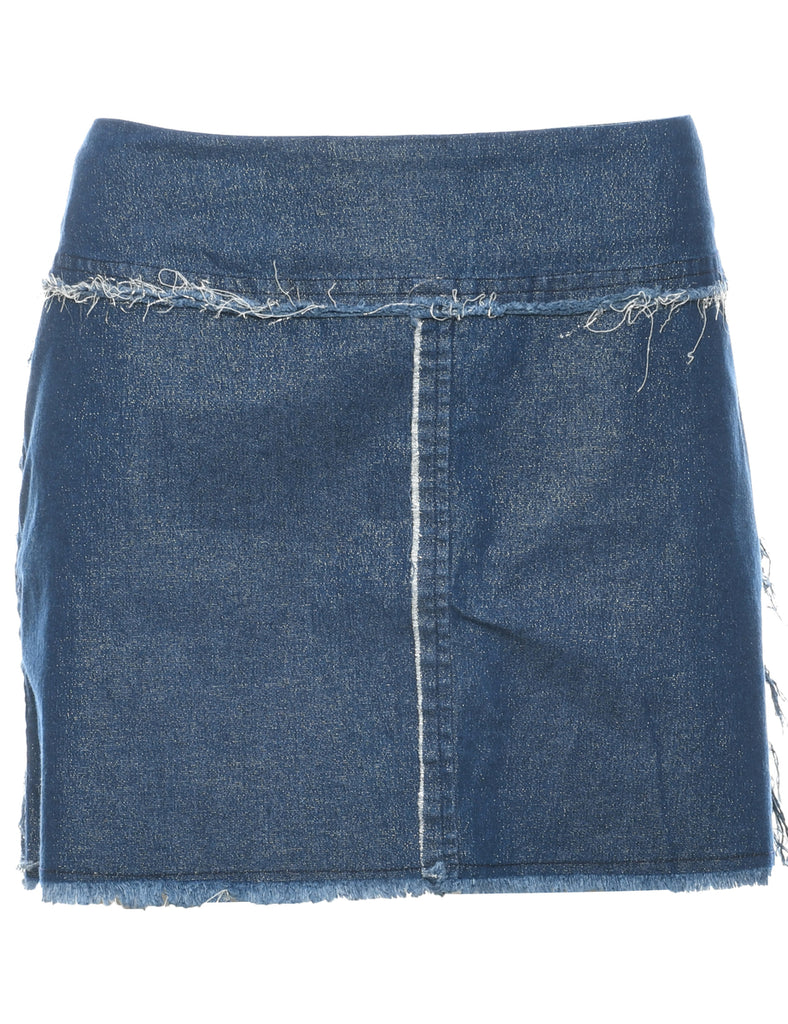 Pencil Shape Denim Skirt - L