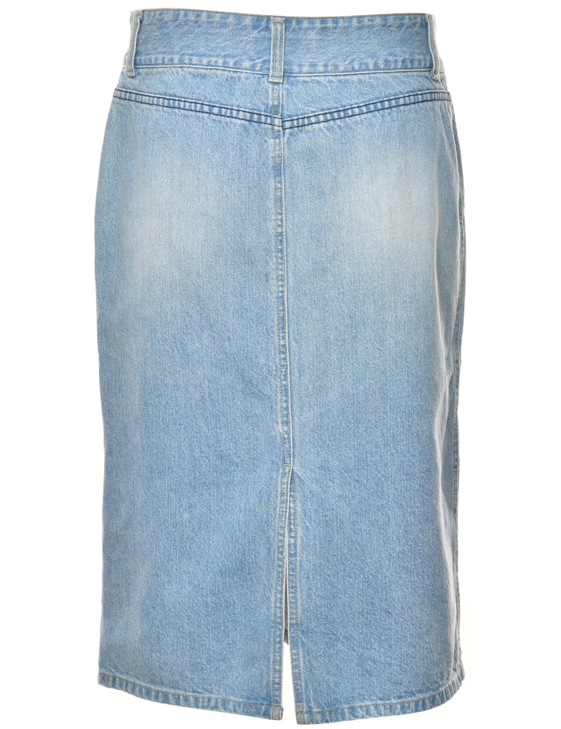 Pencil Shape Denim Skirt - M