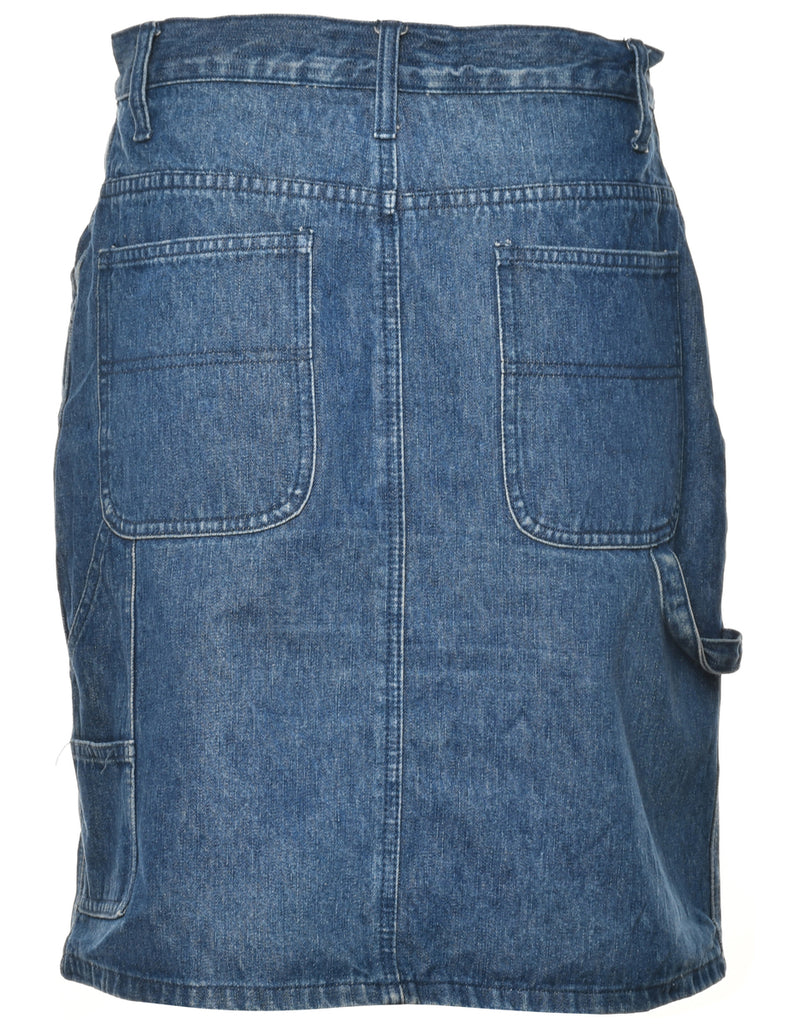 Pencil Shape Denim Skirt - M