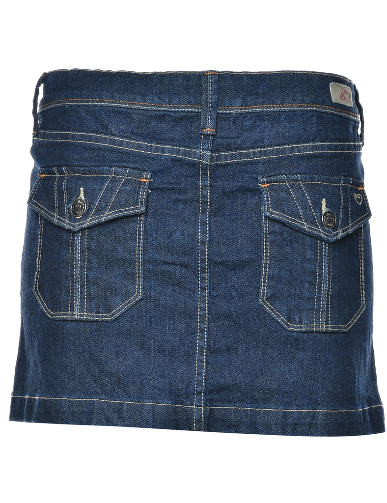 Pencil Shape Denim Skirt - M