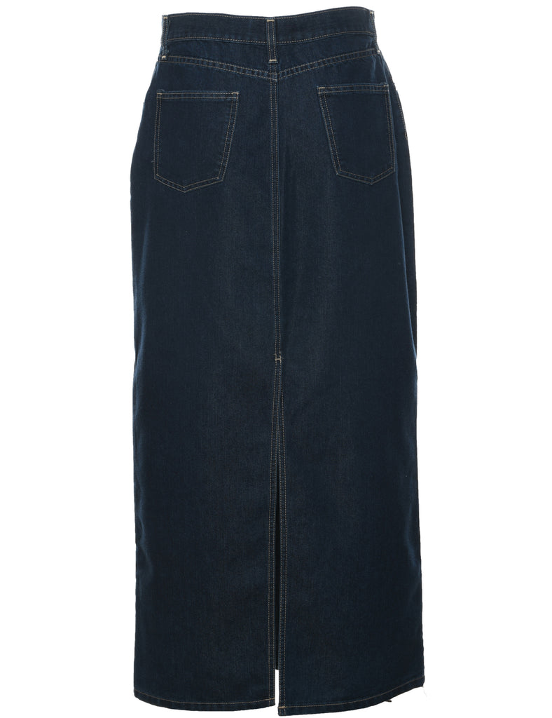 Pencil Shape Denim Skirt - M