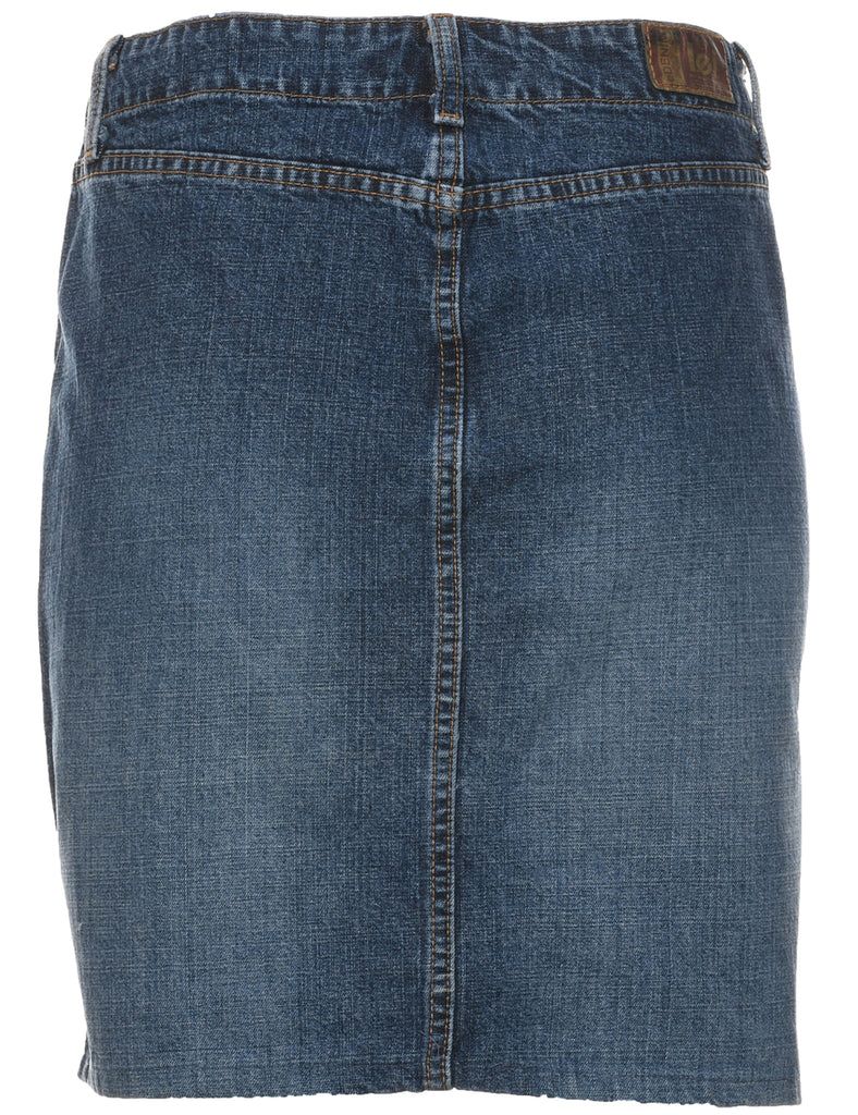 Pencil Shape Denim Skirt - M