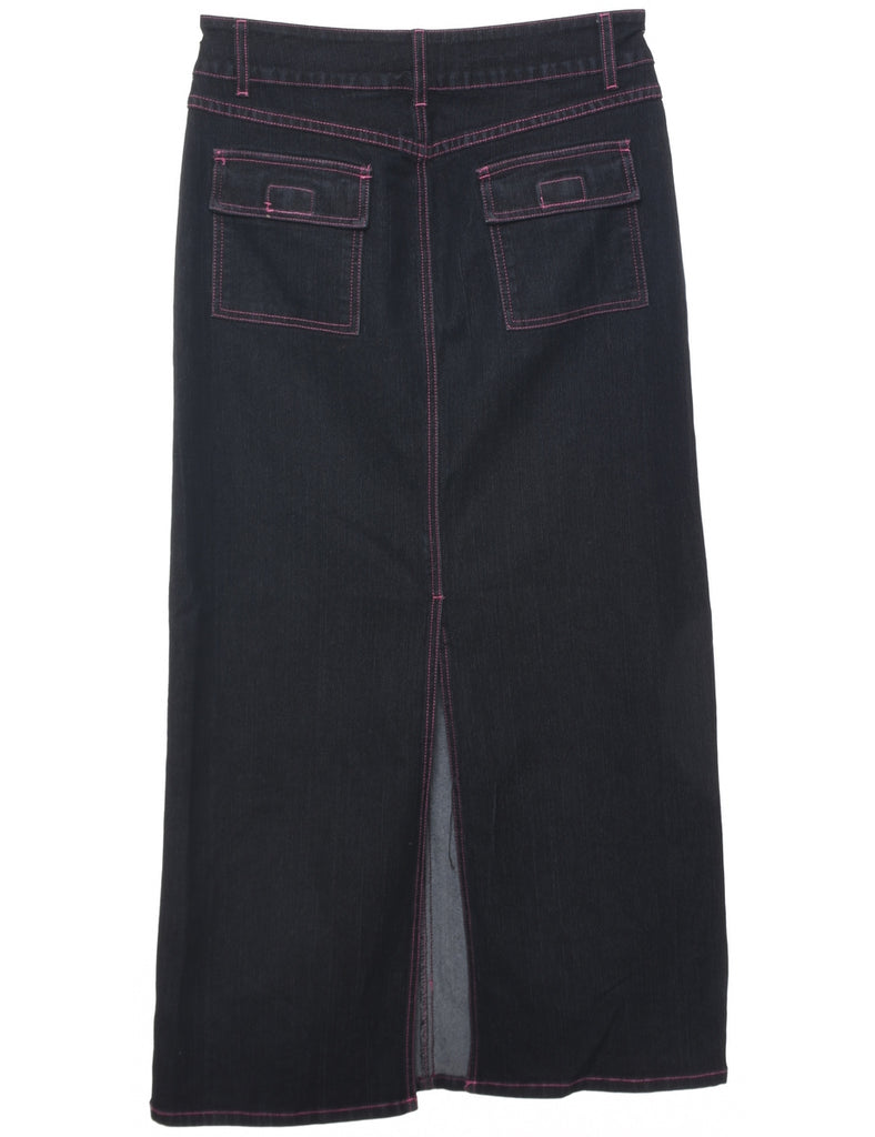 Pencil Shape Denim Skirt - S