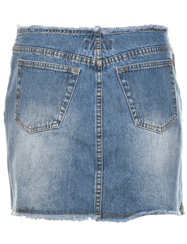 Pencil Shape Denim Skirt - M
