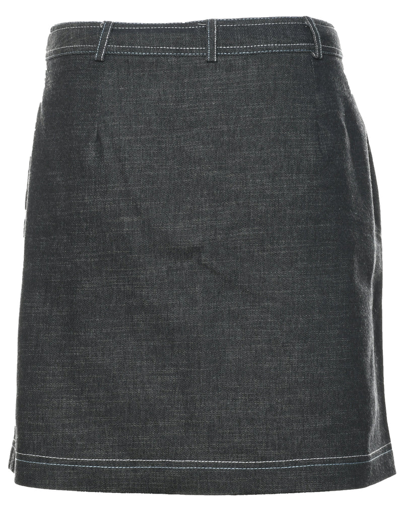 Pencil Shape Denim Skirt - M