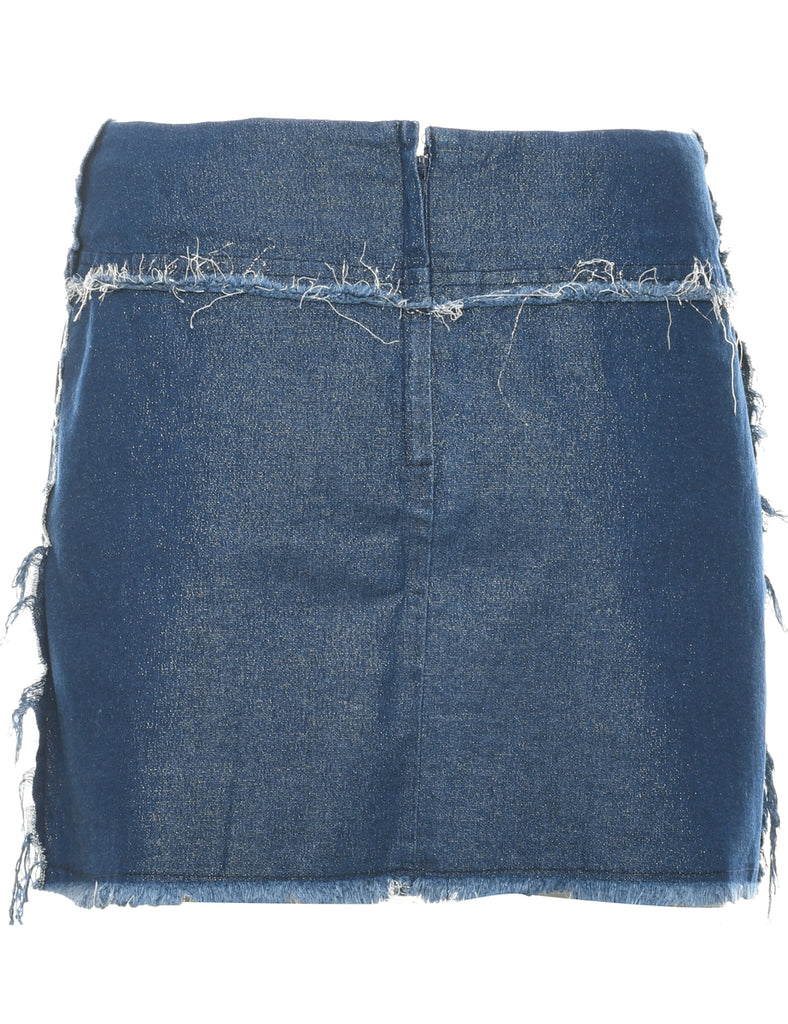 Pencil Shape Denim Skirt - L