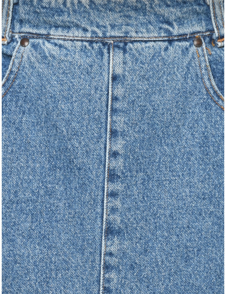 Pencil Shape Denim Skirt - M