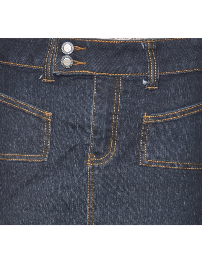 Pencil Shape Denim Skirt - M