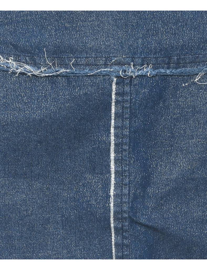 Pencil Shape Denim Skirt - L