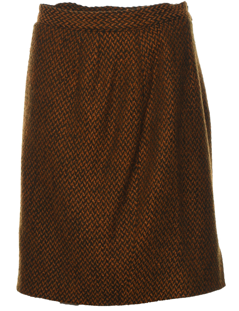 Pencil Shape Midi Skirt - M