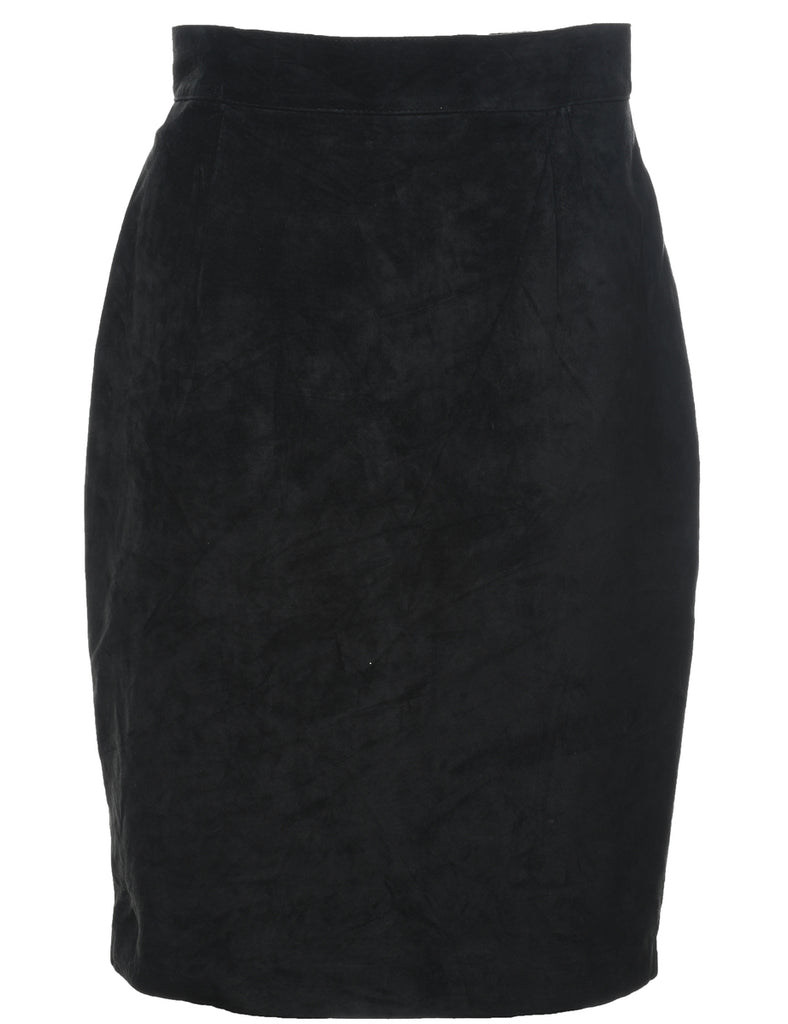 Pencil Shape Suede Skirt - S