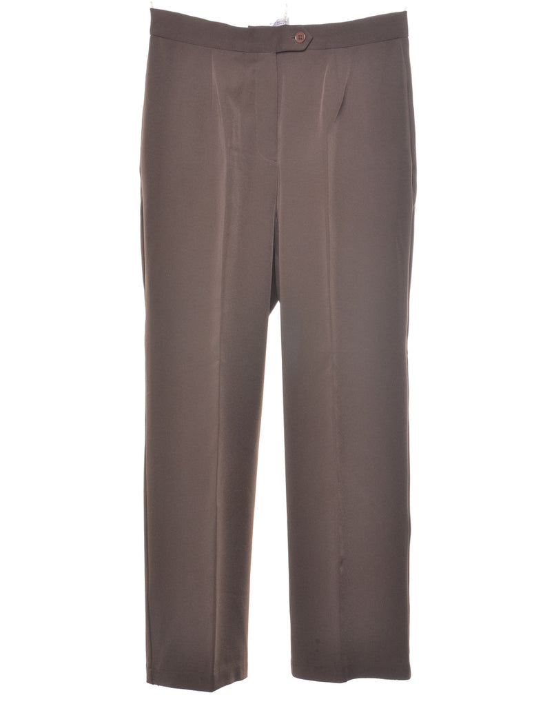 Petites Dark Brown Trousers - W28 L26