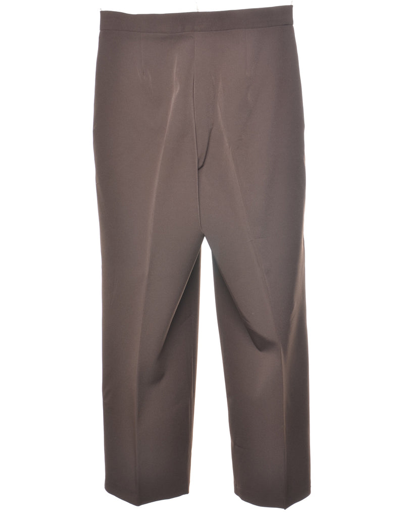 Petites Dark Brown Trousers - W28 L26