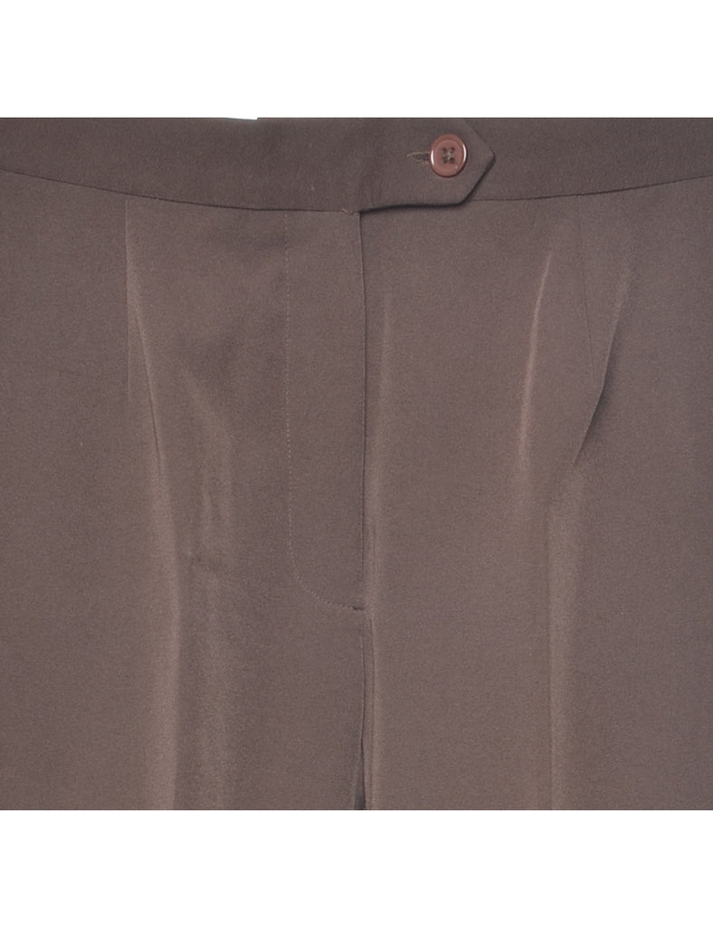Petites Dark Brown Trousers - W28 L26