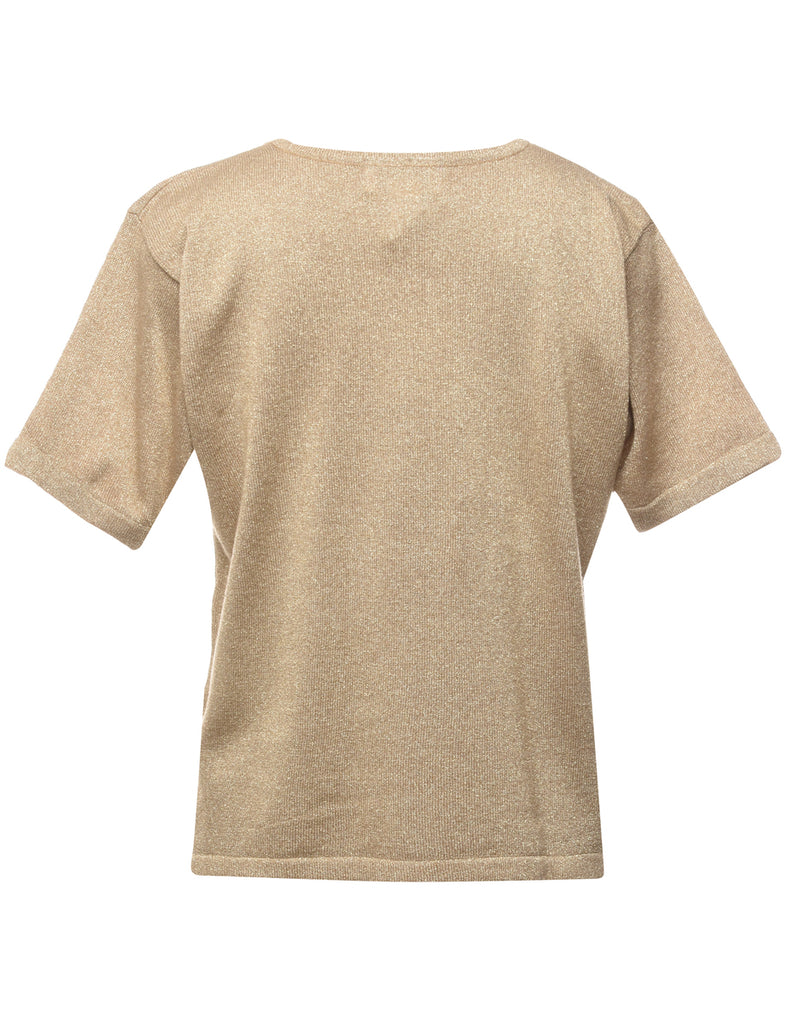 Petites Lurex Thread Pattern Jumper - M