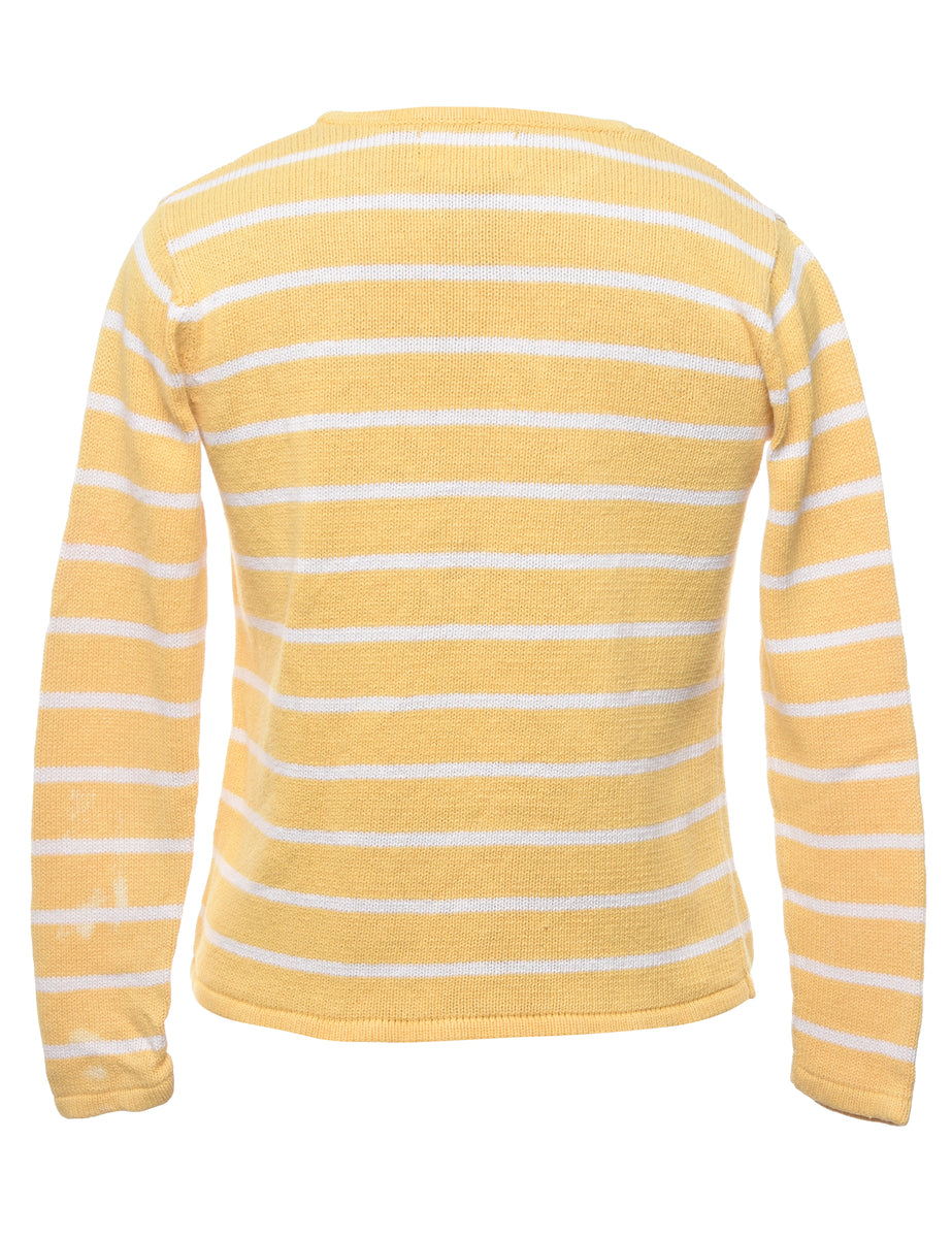 Vintage Petites Sag Harbor Striped Jumper - XS