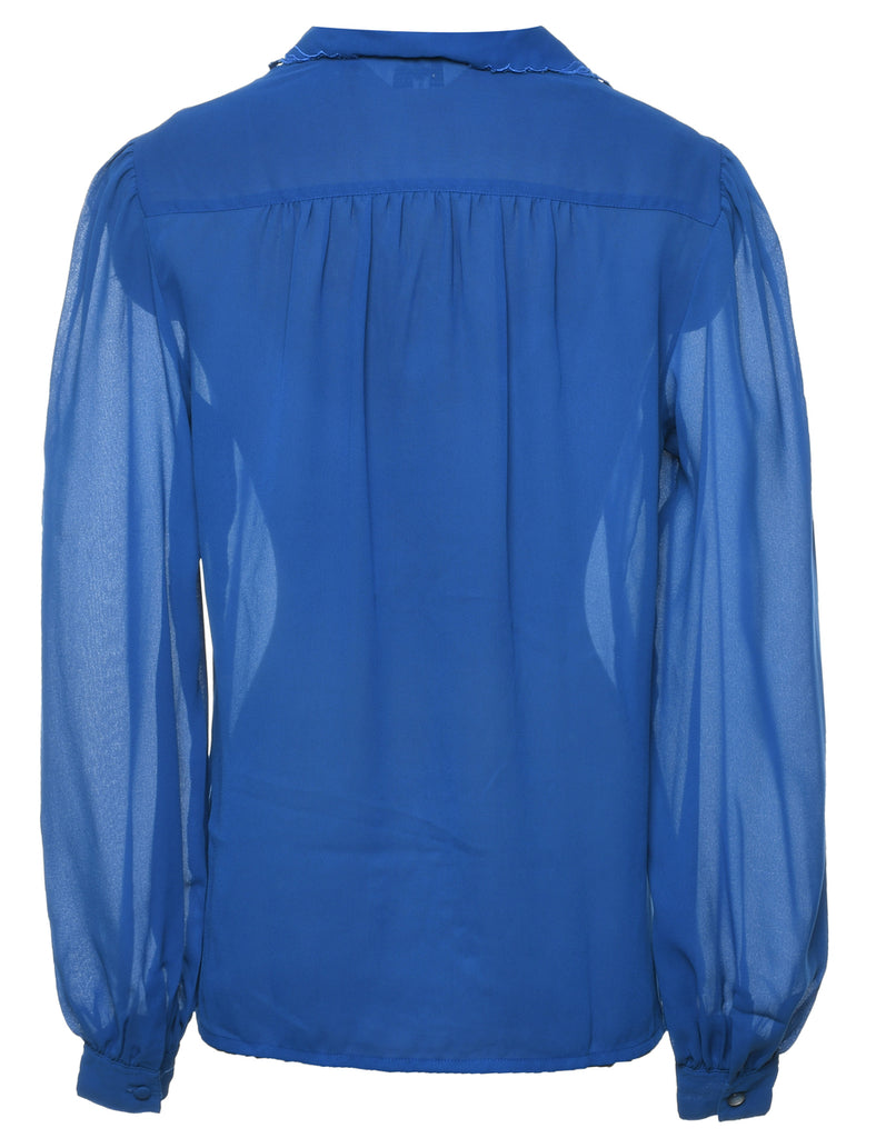 Pin Tucks Blouse - M