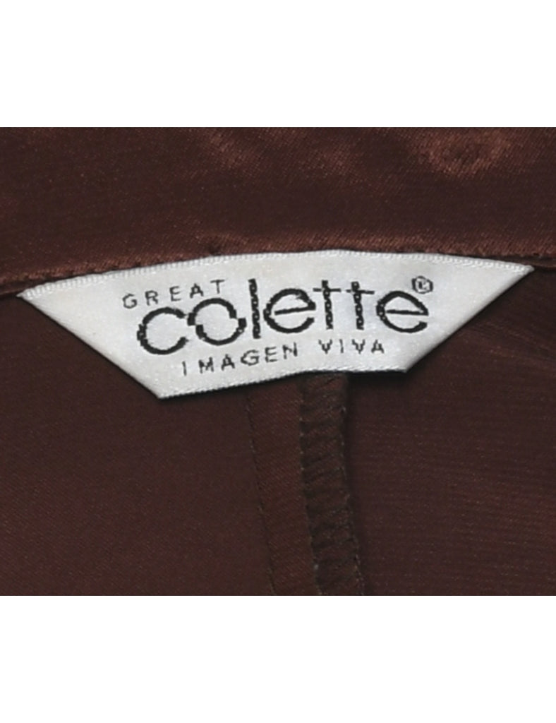 Pin Tucks Evening Blouse - M