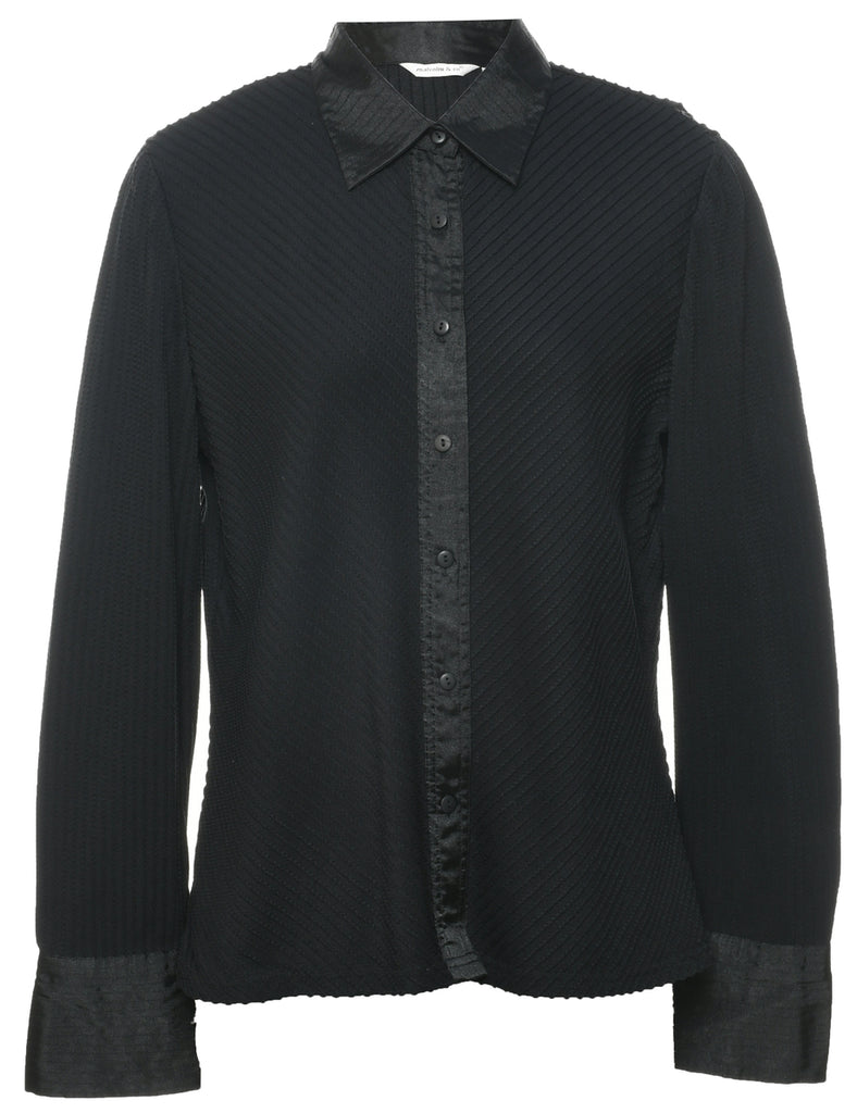 Pin Tucks Evening Shirt - L