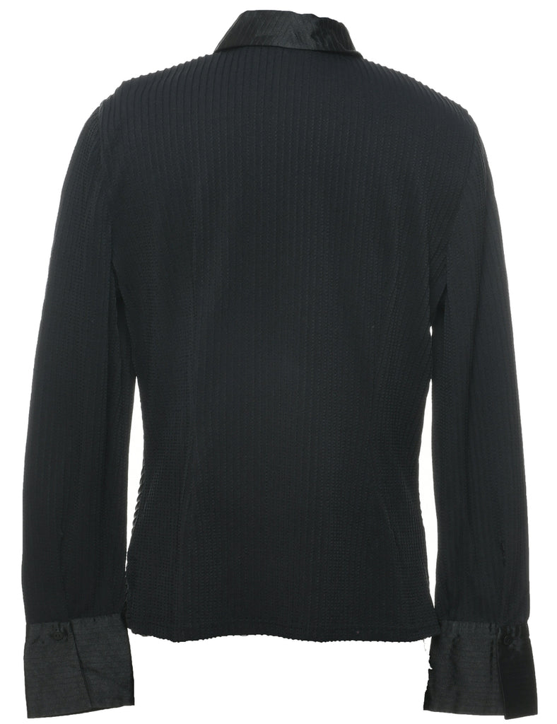 Pin Tucks Evening Shirt - L