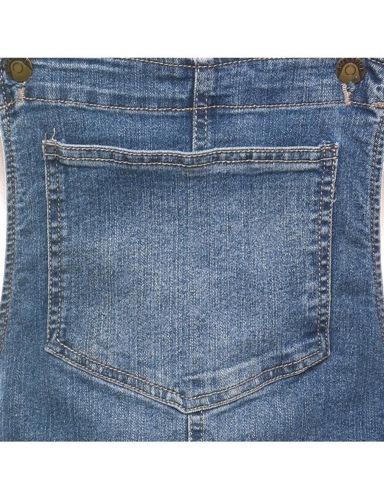 Pinafore Style Dungaree Dress - S